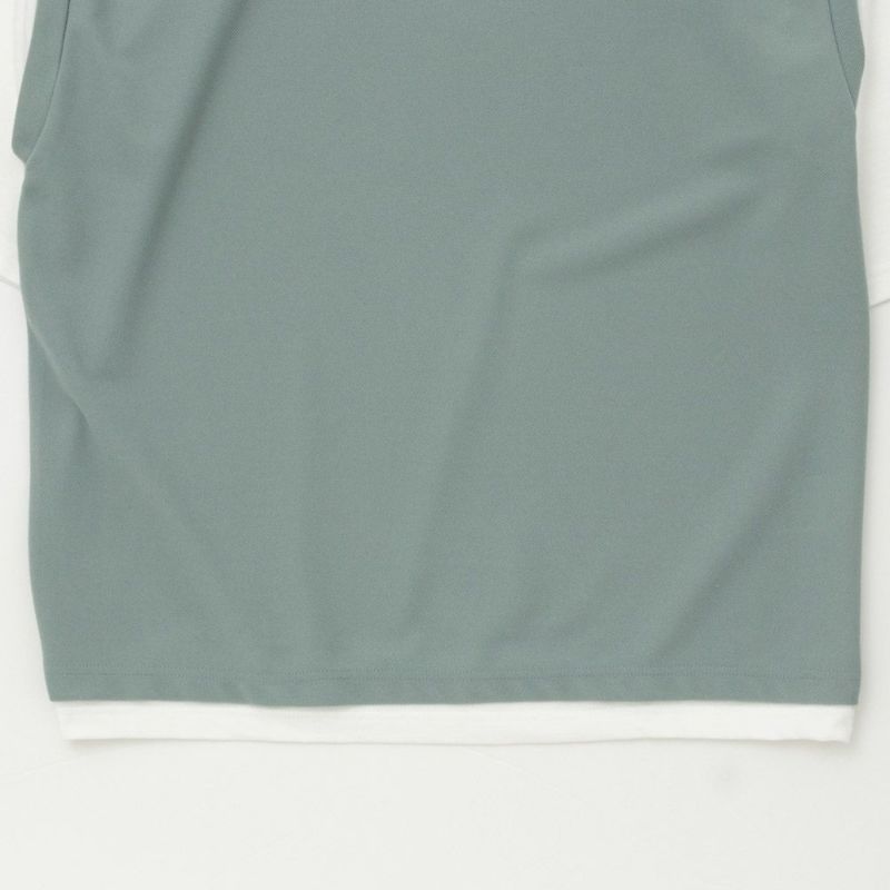 [期間限定価格]URBAN COLLECTION 梨地フェイクベストレイヤードTシャツ メンズ メール便 対応商品商品画像-7