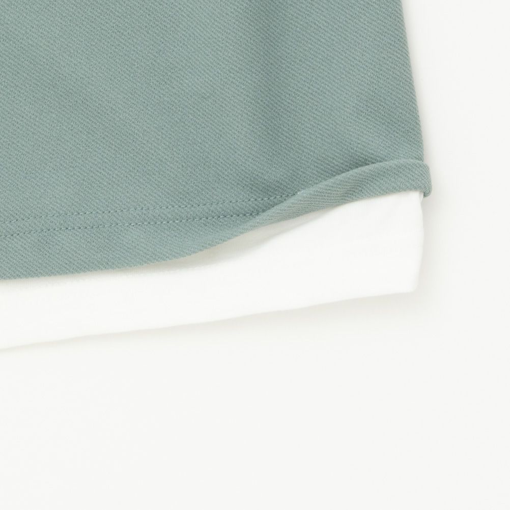 URBAN COLLECTION 梨地フェイクベストレイヤードTシャツ メンズ ネコポス 対応商品