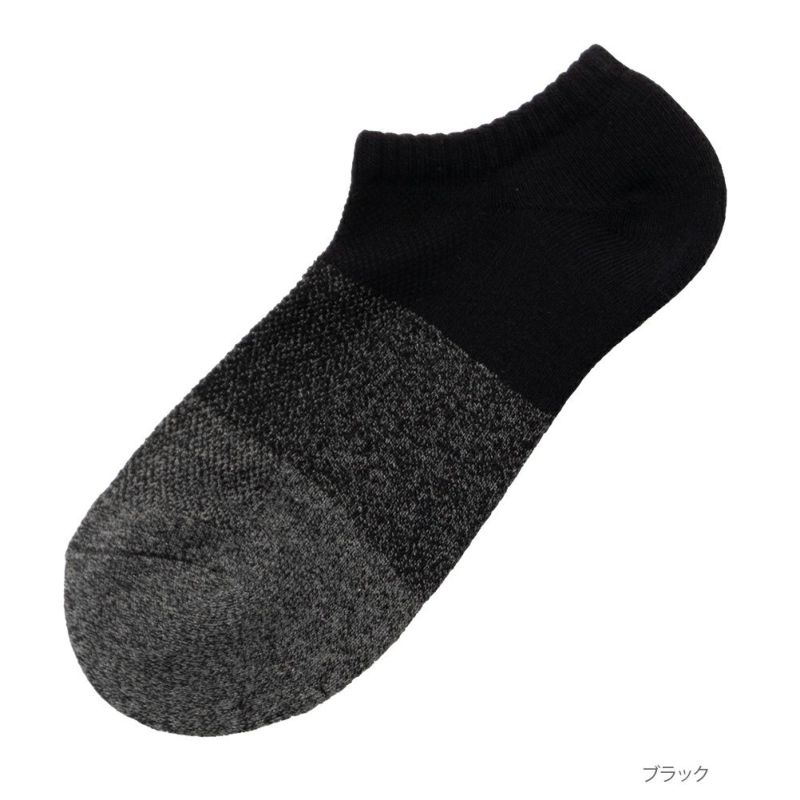 NAVY  切り替え柄アンクルソックス メンズ商品画像-3