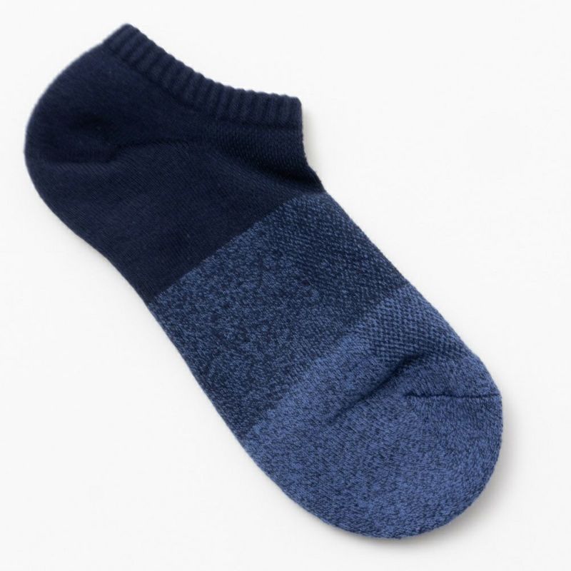 NAVY  切り替え柄アンクルソックス メンズ商品画像-4