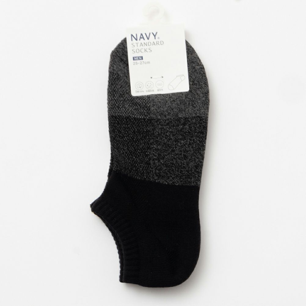 NAVY  切り替え柄アンクルソックス メンズ商品サムネイル-11