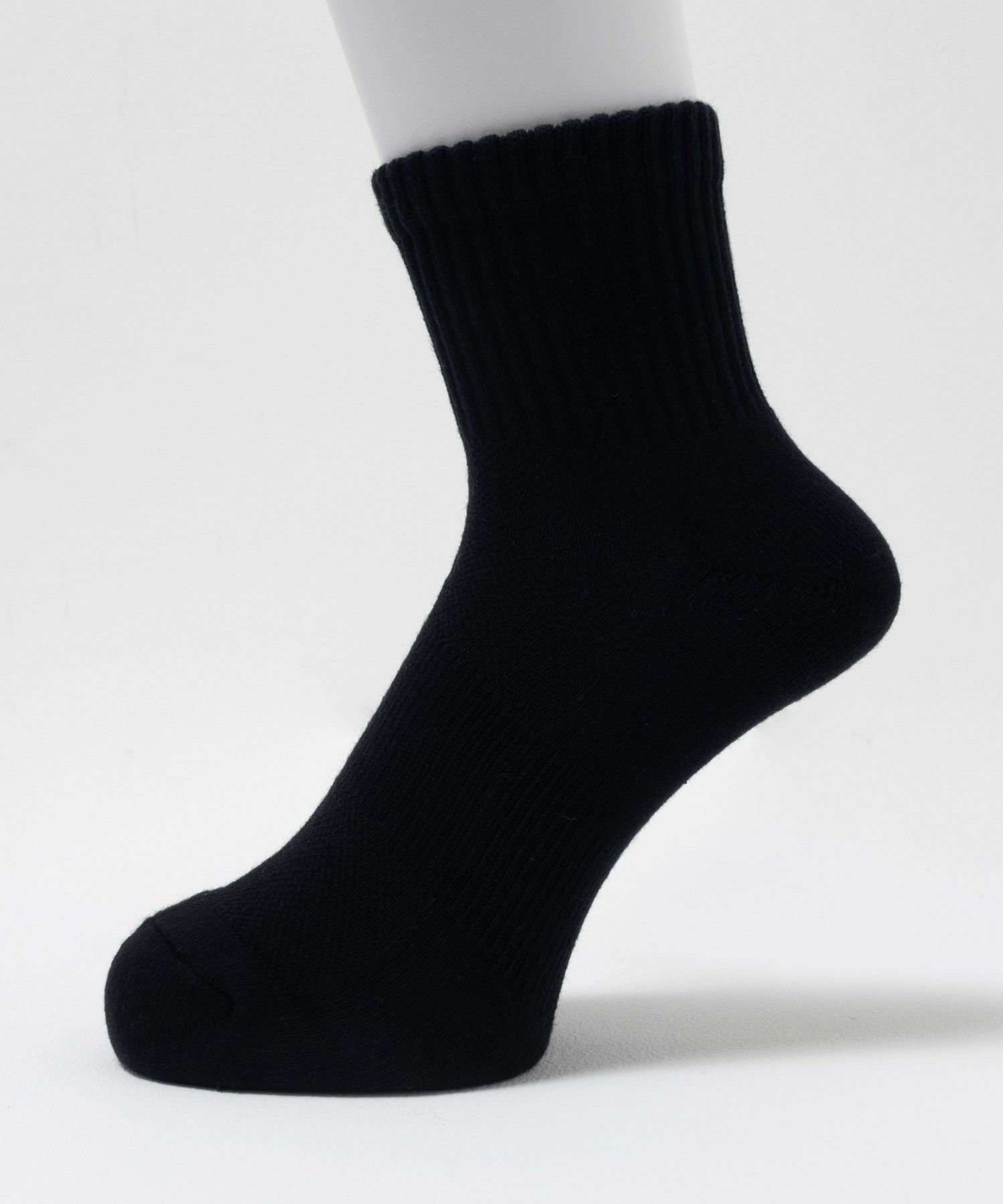 NAVY 無地クォーターソックス メンズ