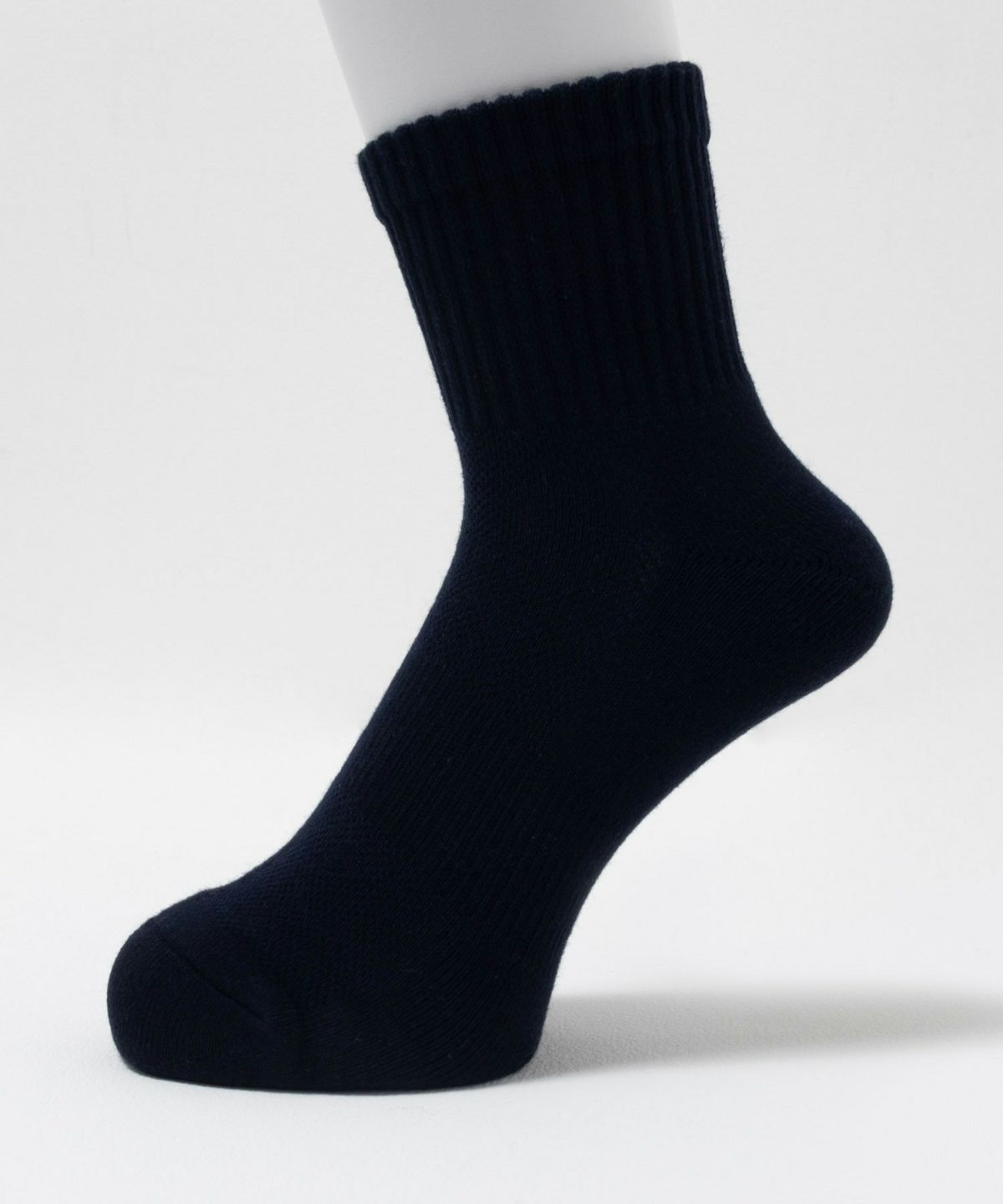 NAVY 無地クォーターソックス メンズ