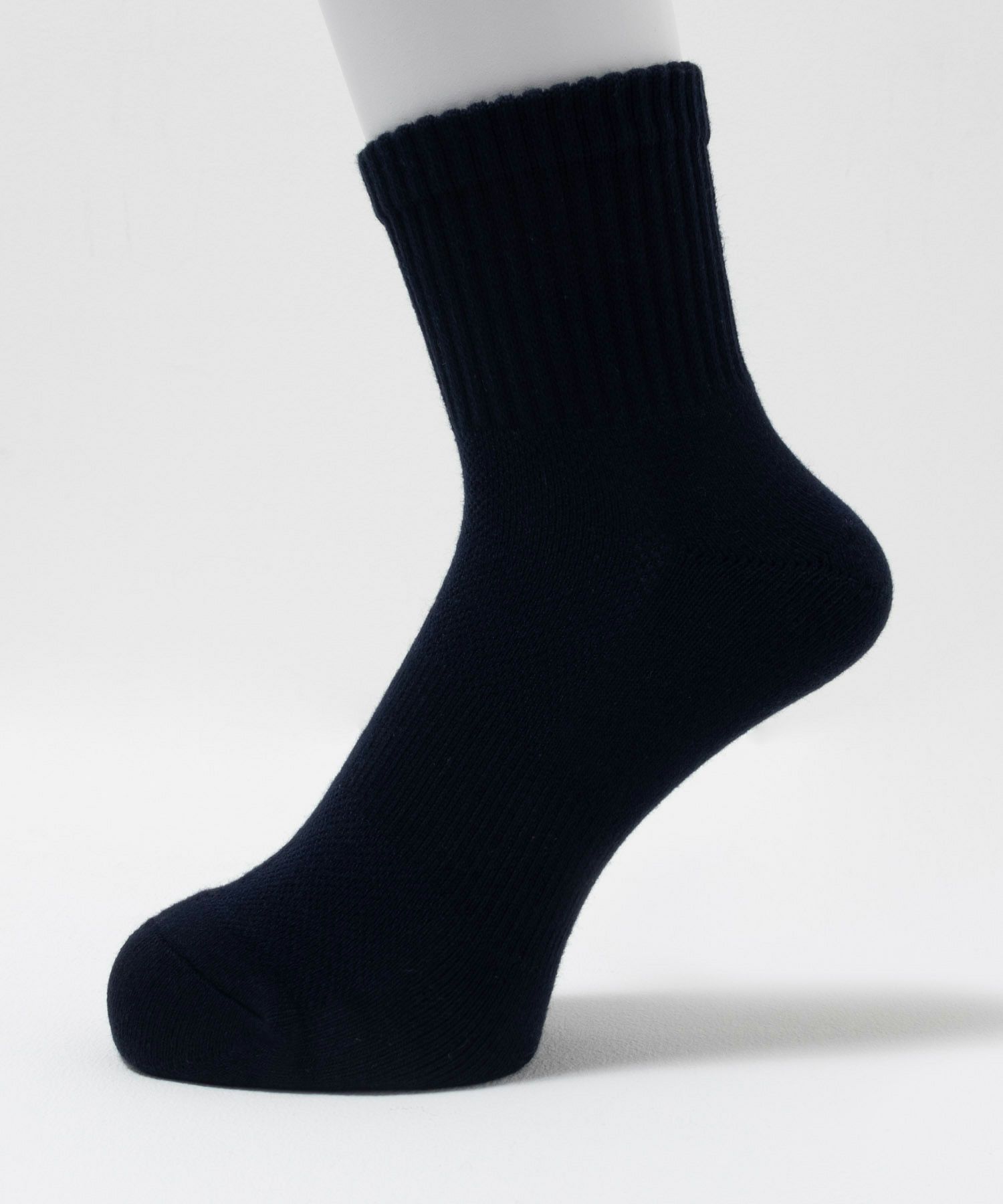 NAVY 無地クォーターソックス メンズ