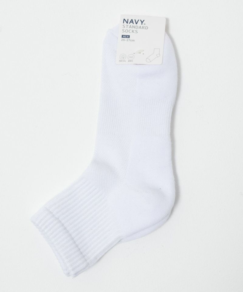 NAVY  無地クォーターソックス メンズ商品画像-20