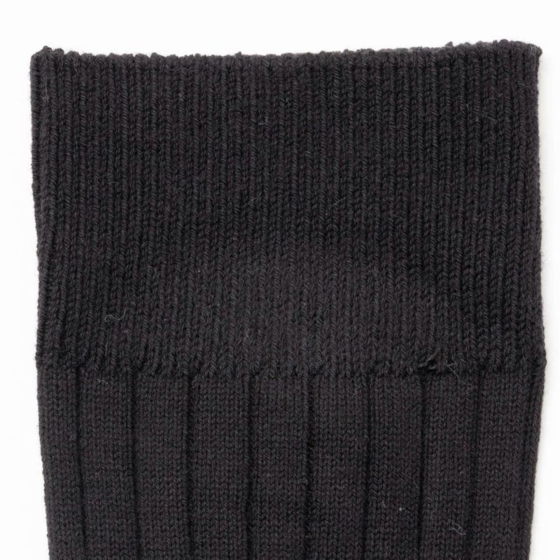 NAVY  リブ編みクルーソックス メンズ商品画像-7