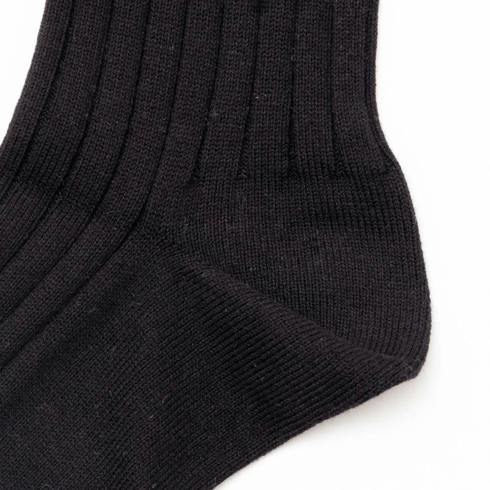 NAVY  リブ編みクルーソックス メンズ商品サムネイル-8