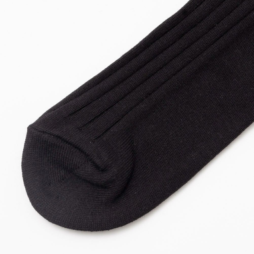 NAVY  リブ編みクルーソックス メンズ商品サムネイル-9