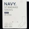 NAVY  リブ編みクルーソックス メンズ商品サムネイル-10
