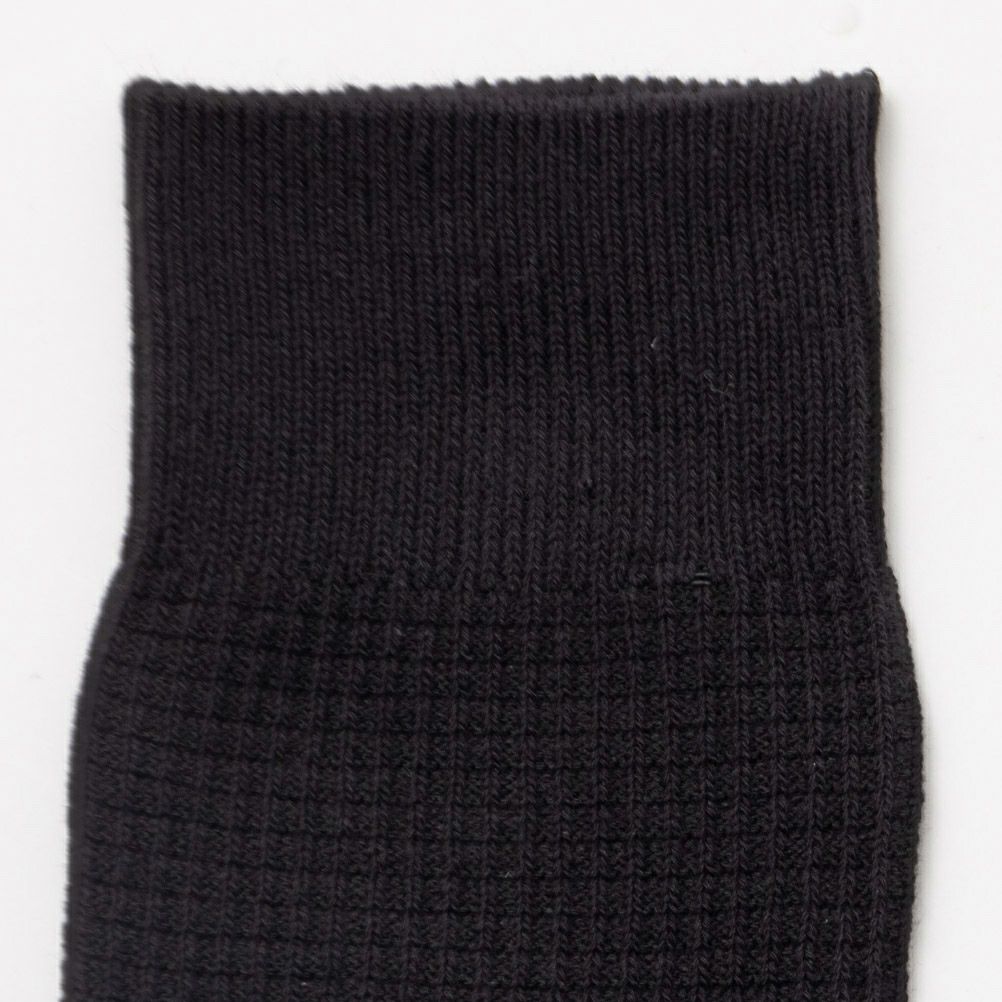 NAVY  ワッフル編みクルーソックス メンズ商品サムネイル-4