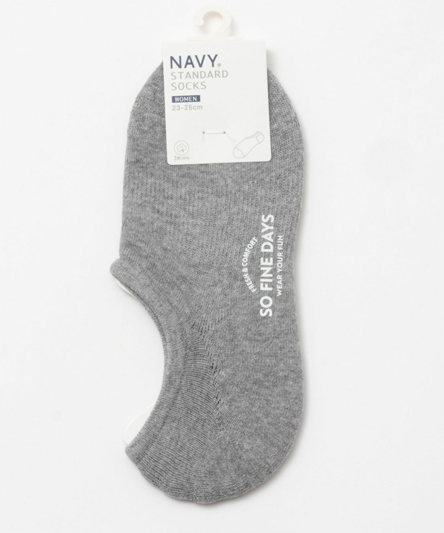NAVY  無地＆杢調スニーカーインソックス レディース商品サムネイル-12