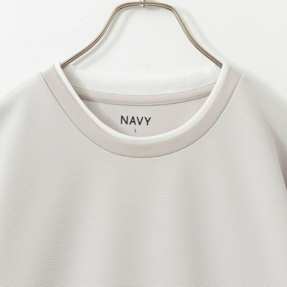 NAVY フェイクレイヤード長袖Tシャツ メンズ
