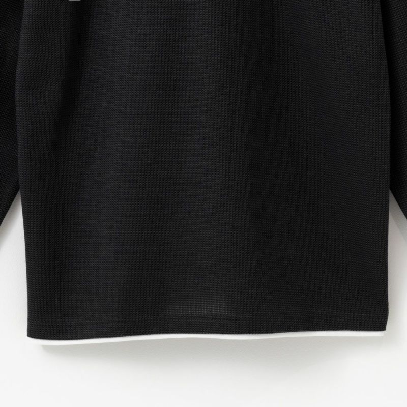 [期間限定価格]NAVY キーネックフェイクレイヤード長袖Tシャツ メンズ商品画像-11