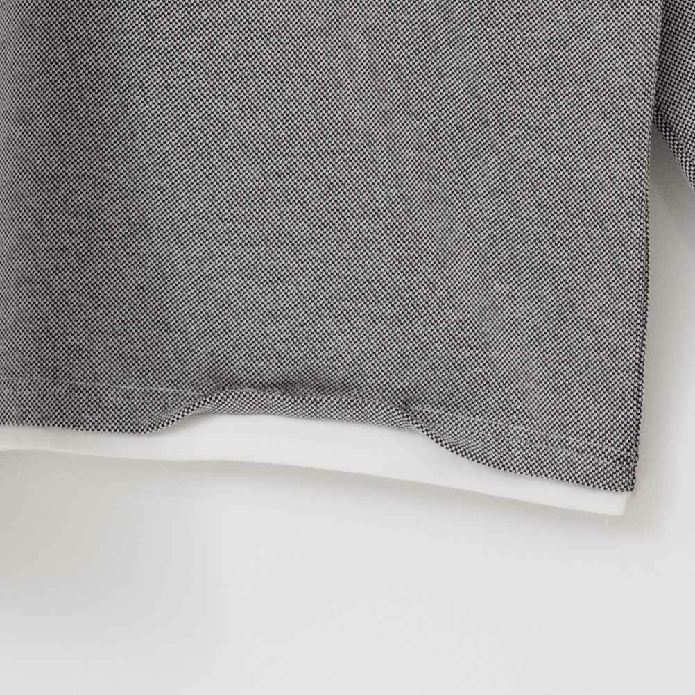 NAVY ヘンリーネックフェイクレイヤード長袖Tシャツ メンズ