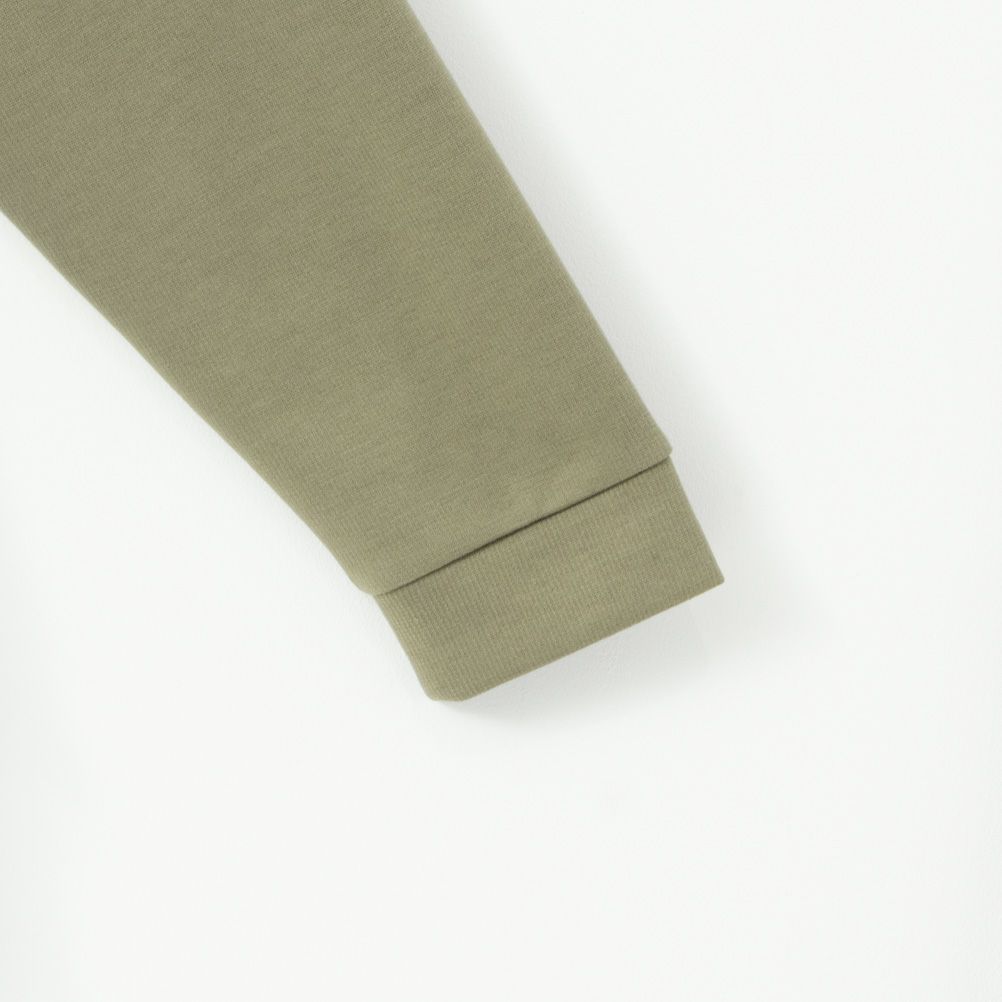 NAVY ポンチ素材 時短シャツ切り替えラウンドプルオーバー レディース