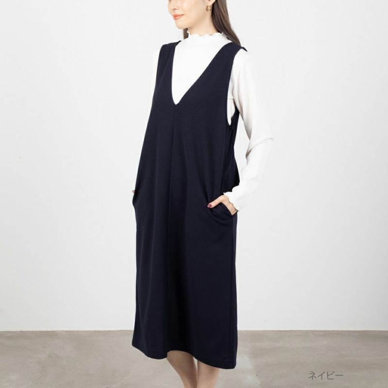 [期間限定価格]NAVY 時短アンサンブルジャンパースカート レディース商品画像-2