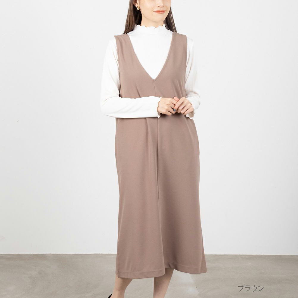 NAVY 時短アンサンブルジャンパースカート レディース商品サムネイル-3