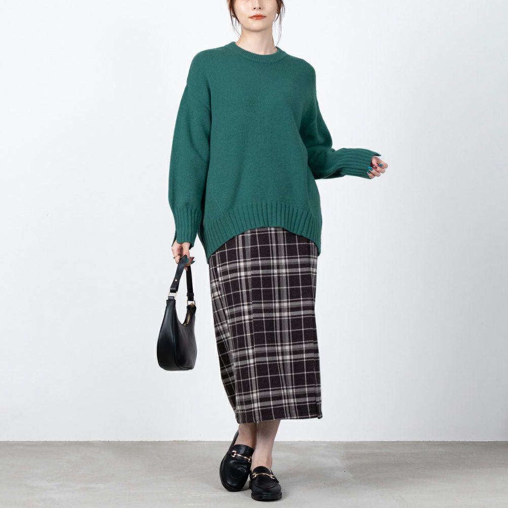 NAVY もちもちプルオーバー レディース