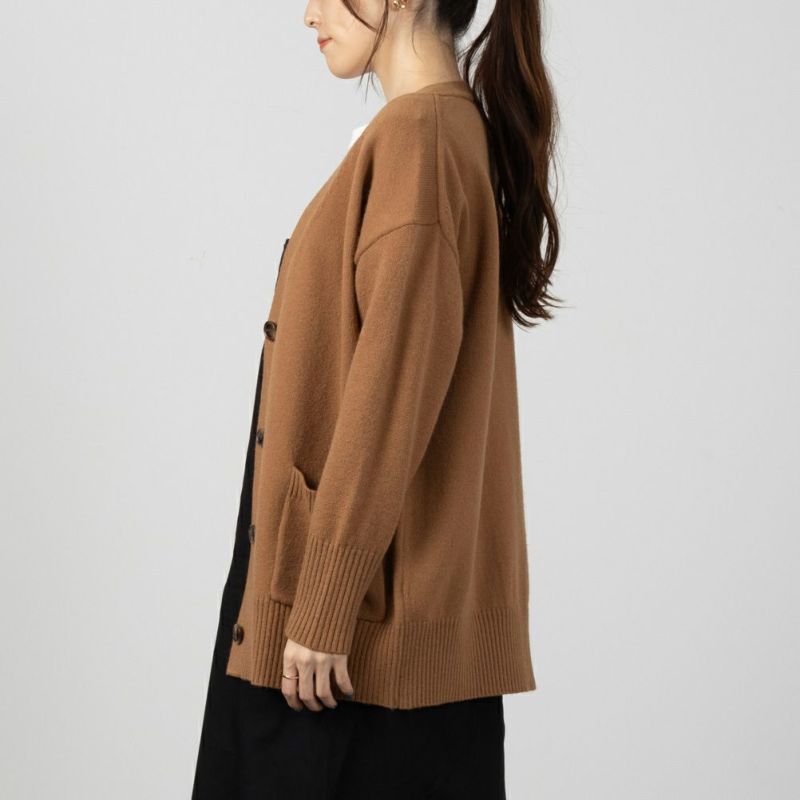 NAVY もちり もちもち 洗えるニット カーディガン レディース商品画像-8