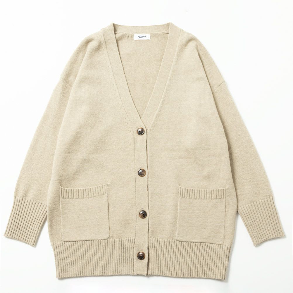 NAVY もちもちカーディガン レディース