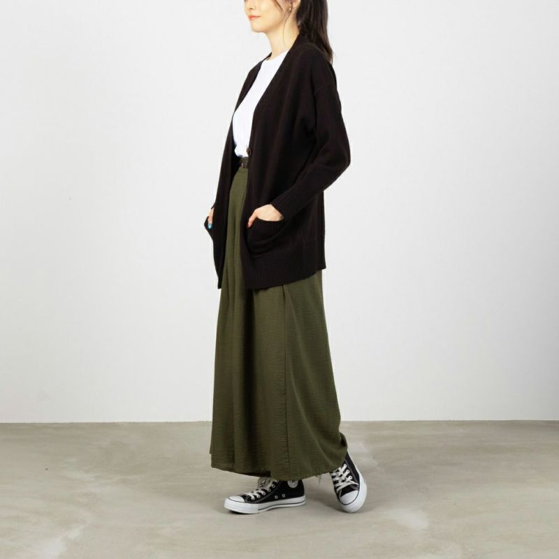 NAVY  ベルト付きスラブスカーチョ レディース商品画像-8