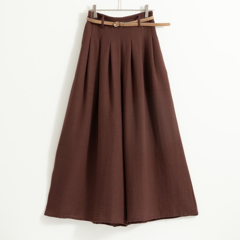 NAVY ベルト付きスラブスカーチョ レディース