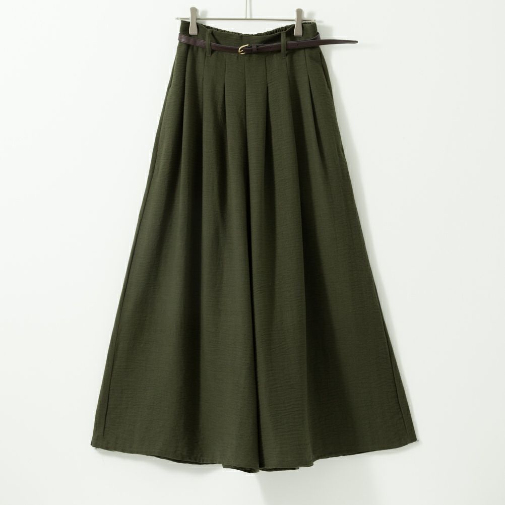 NAVY ベルト付きスラブスカーチョ レディース