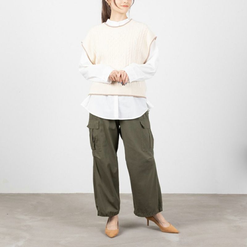 NAVY ミリタリーカーゴパンツ レディース商品画像-8