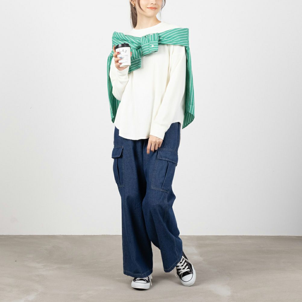NAVY デニムカーゴパンツ レディース商品サムネイル-3