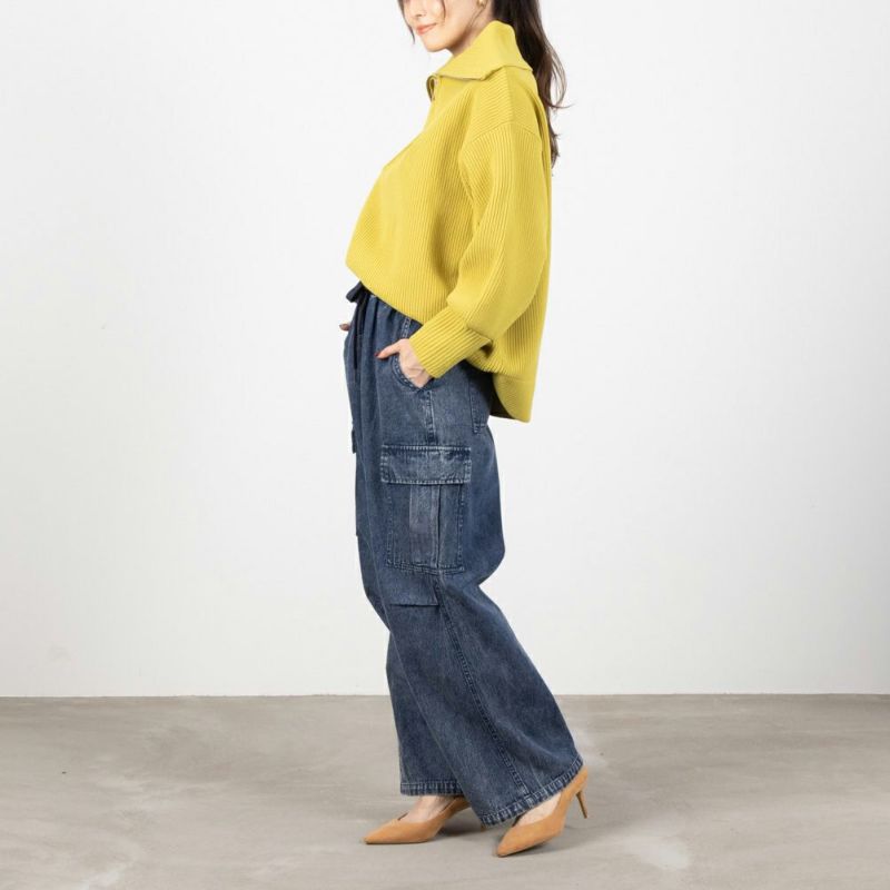 NAVY デニムカーゴパンツ レディース商品画像-6