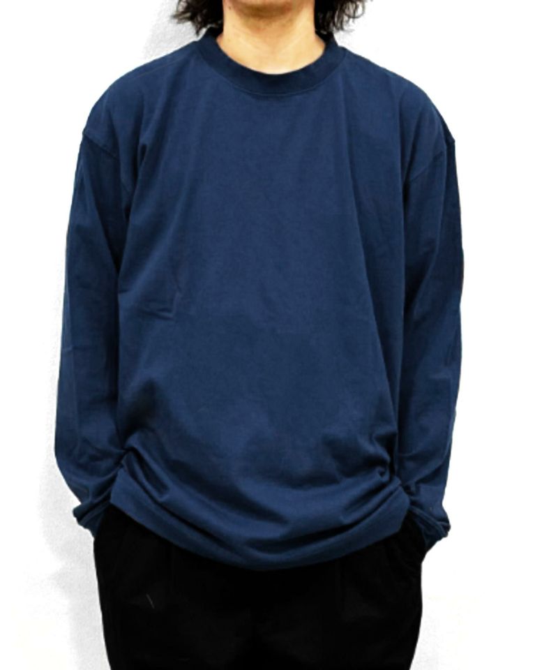 NAVY USコットン ベーシックロングスリーブTシャツ メンズ商品画像-7