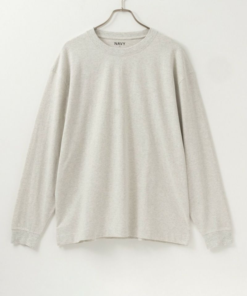 NAVY USコットン ベーシックロングスリーブTシャツ メンズ商品画像-9