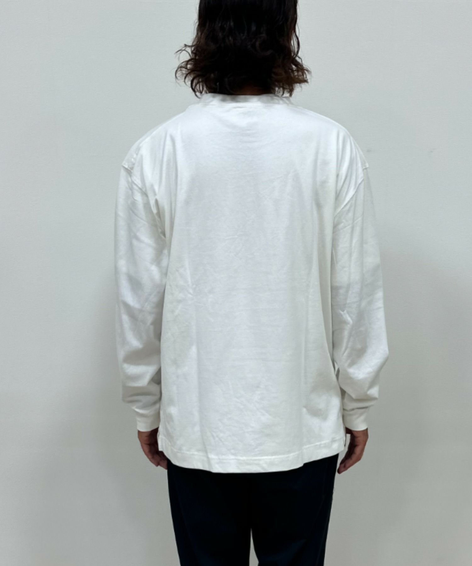 NAVY USコットン ベーシックロングスリーブTシャツ メンズ商品サムネイル-16