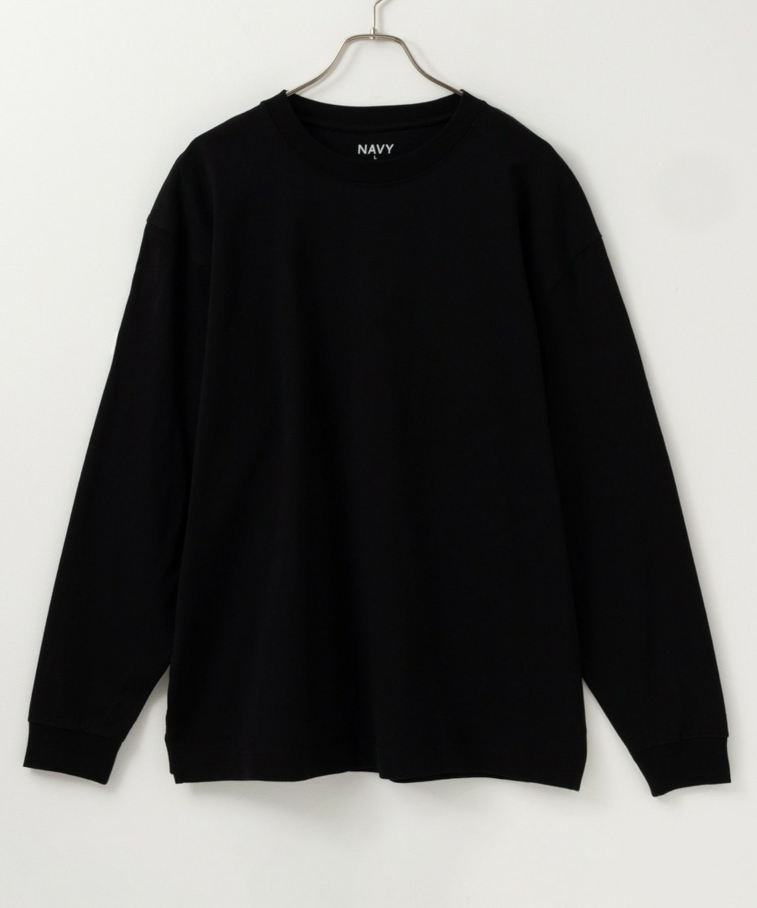 NAVY USコットン ベーシックロングスリーブTシャツ メンズ
