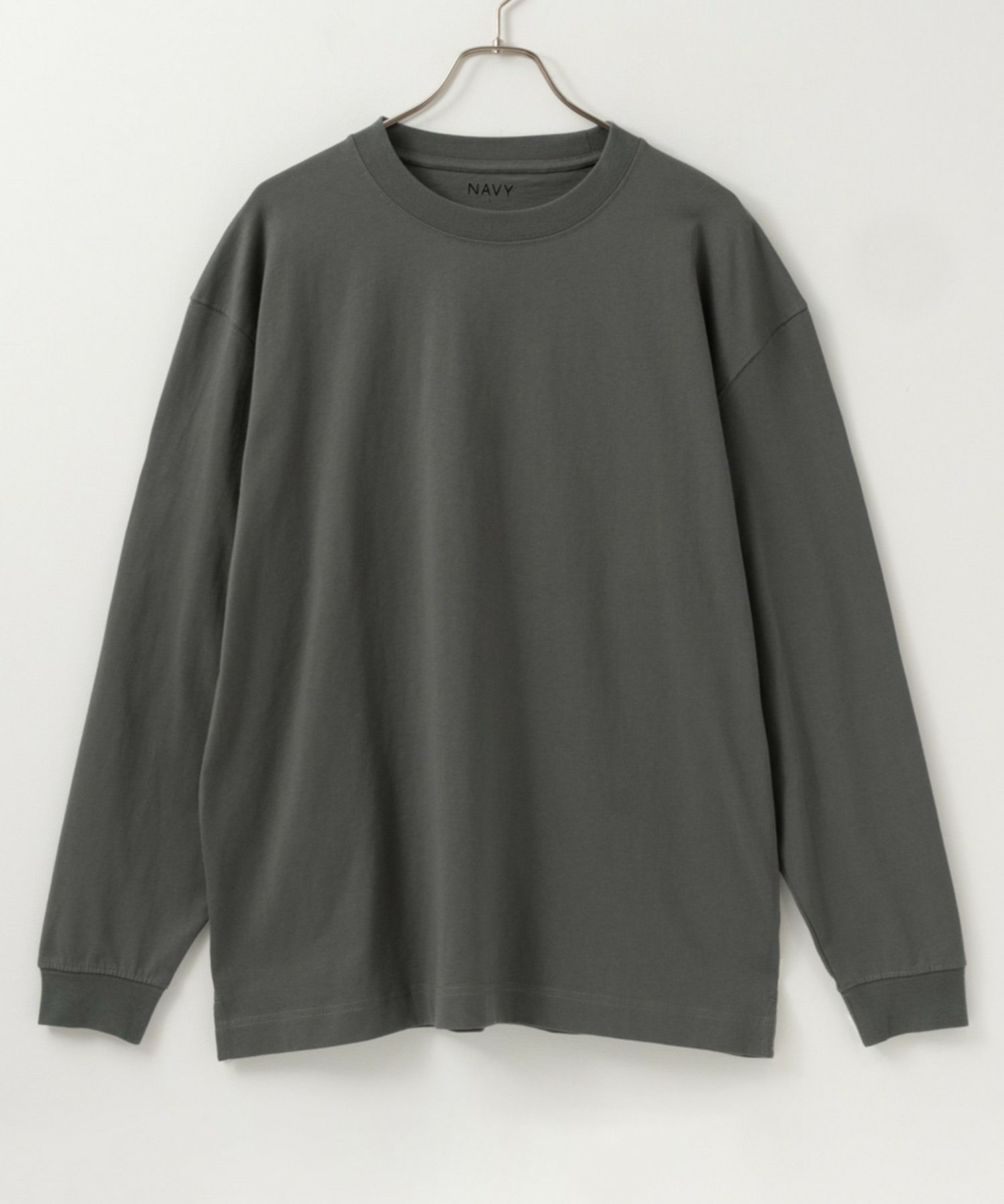 NAVY USコットン ベーシックロングスリーブTシャツ メンズ