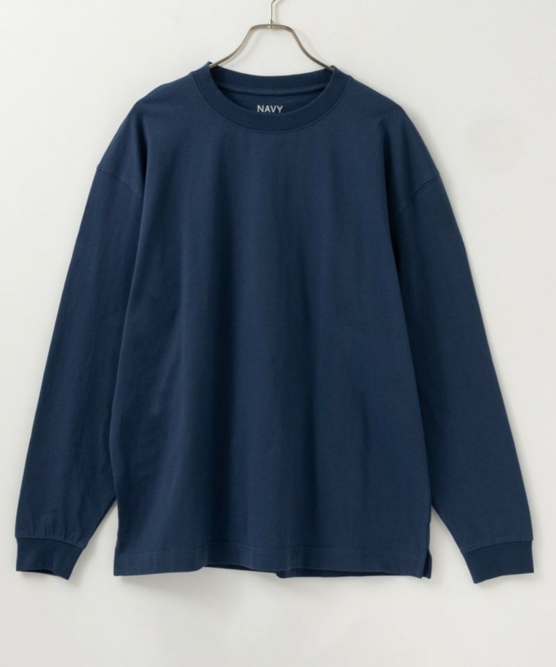 NAVY USコットン ベーシックロングスリーブTシャツ メンズ