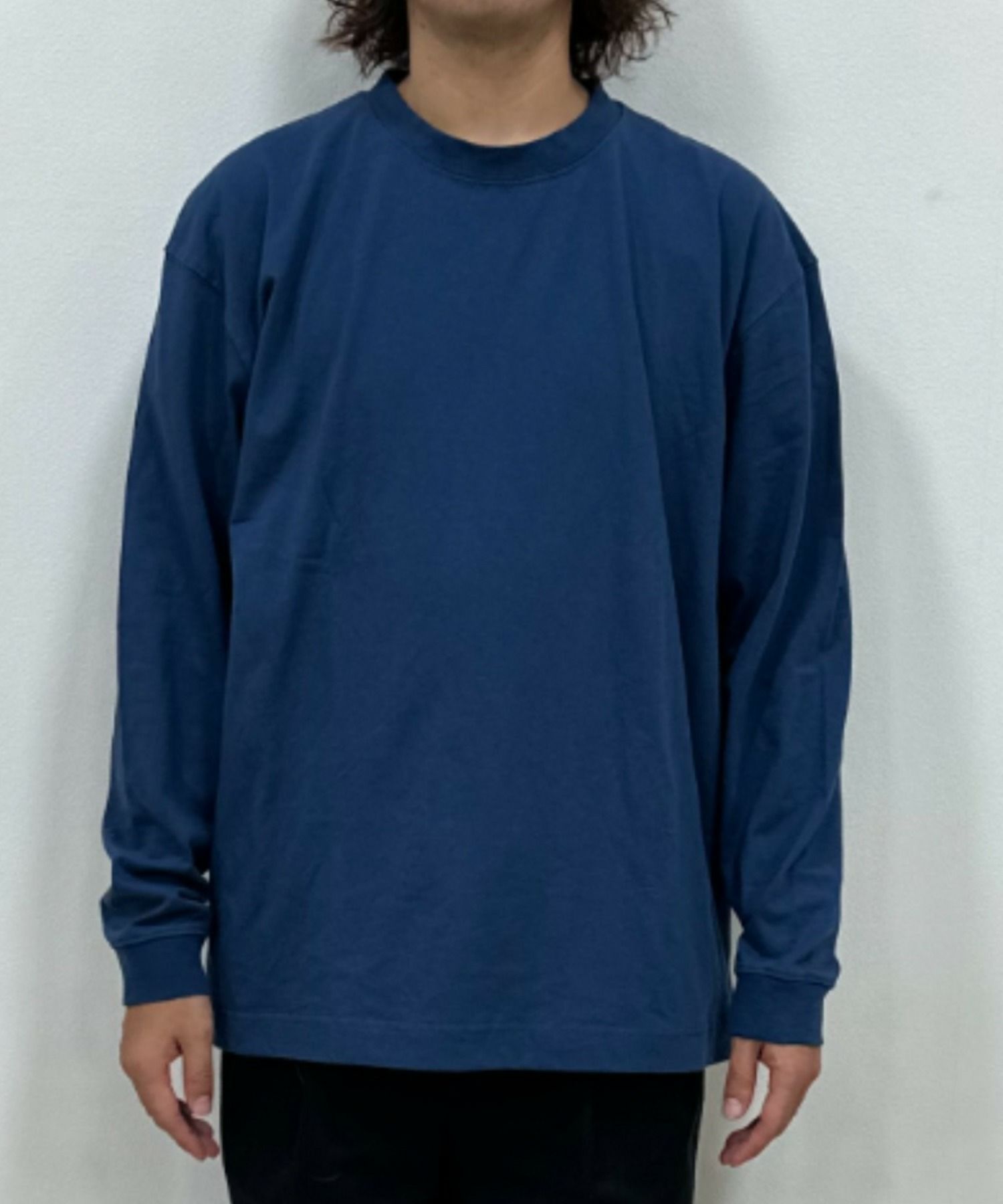 NAVY USコットン ベーシックロングスリーブTシャツ メンズ商品サムネイル-35