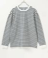 NAVY USコットン100% ボーダー長袖Tシャツ メンズ商品サムネイル-2