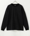 NAVY USコットン ボーダー長袖Tシャツ メンズ