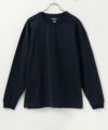 NAVY USコットン ボーダー長袖Tシャツ メンズ