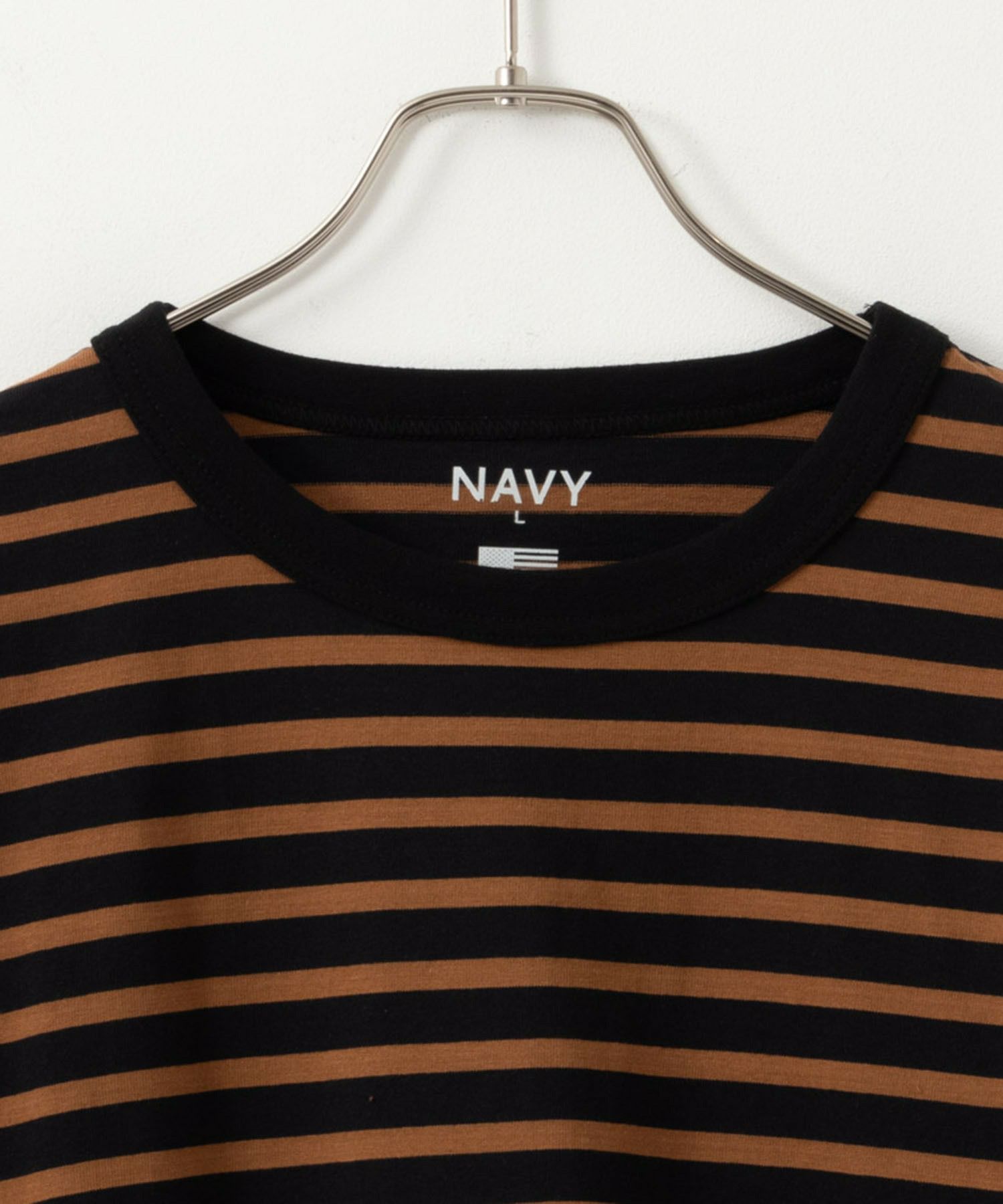 NAVY  USコットン100％ ボーダー長袖Tシャツ メンズ商品サムネイル-22