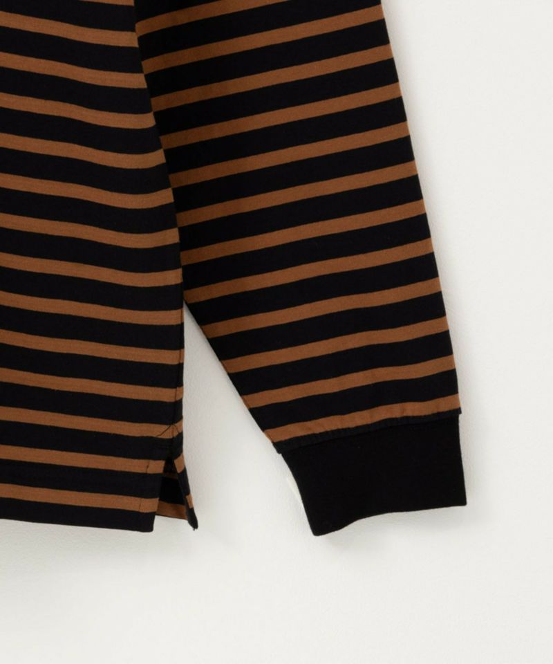 NAVY  USコットン100％ ボーダー長袖Tシャツ メンズ商品画像-23