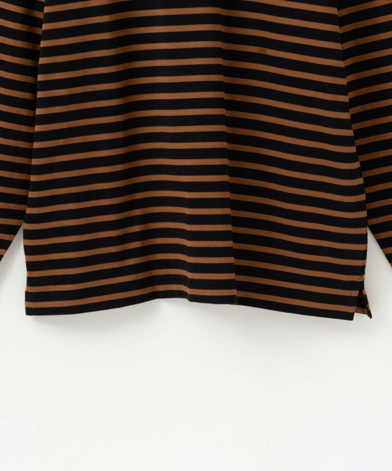NAVY  USコットン100％ ボーダー長袖Tシャツ メンズ商品画像-24