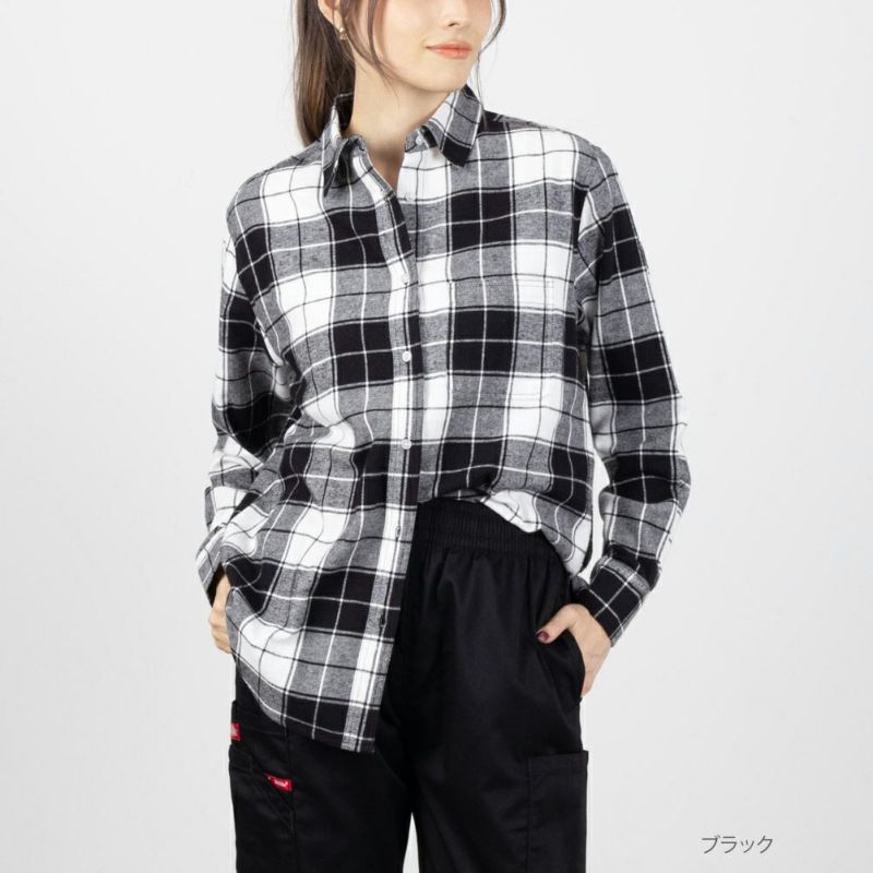 【ビッグサイズ】US☆フランネルシャツ　厚手　チェック柄長袖シャツ　レッド