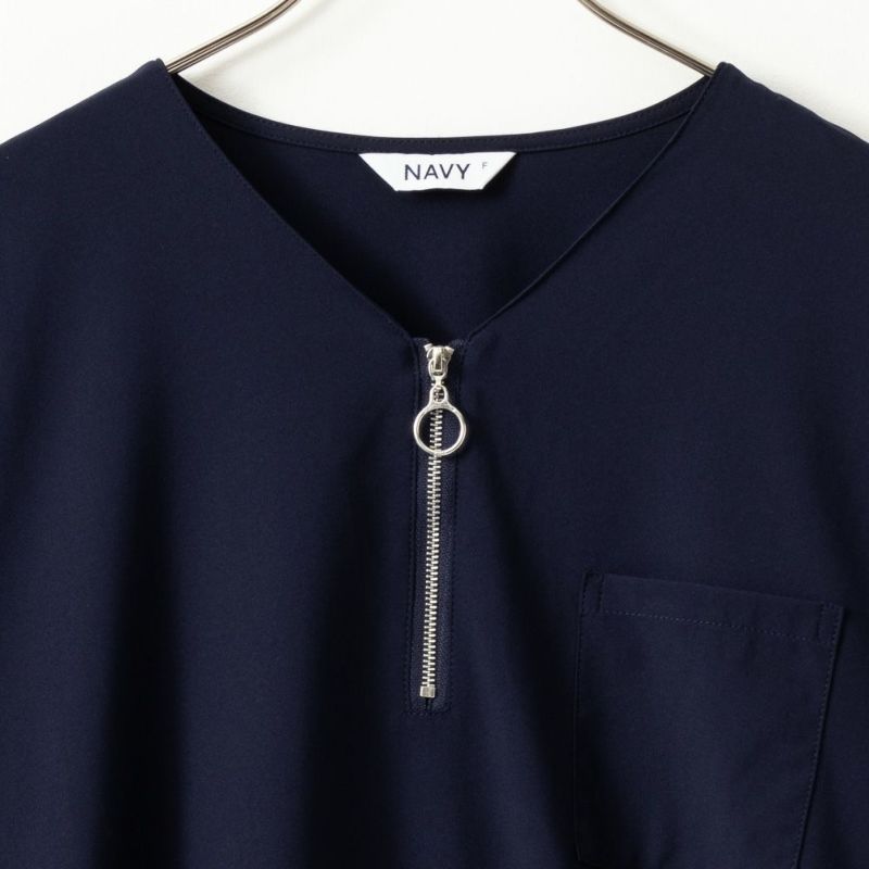[期間限定価格]NAVY  ハーフジップシャツ レディース商品画像-13