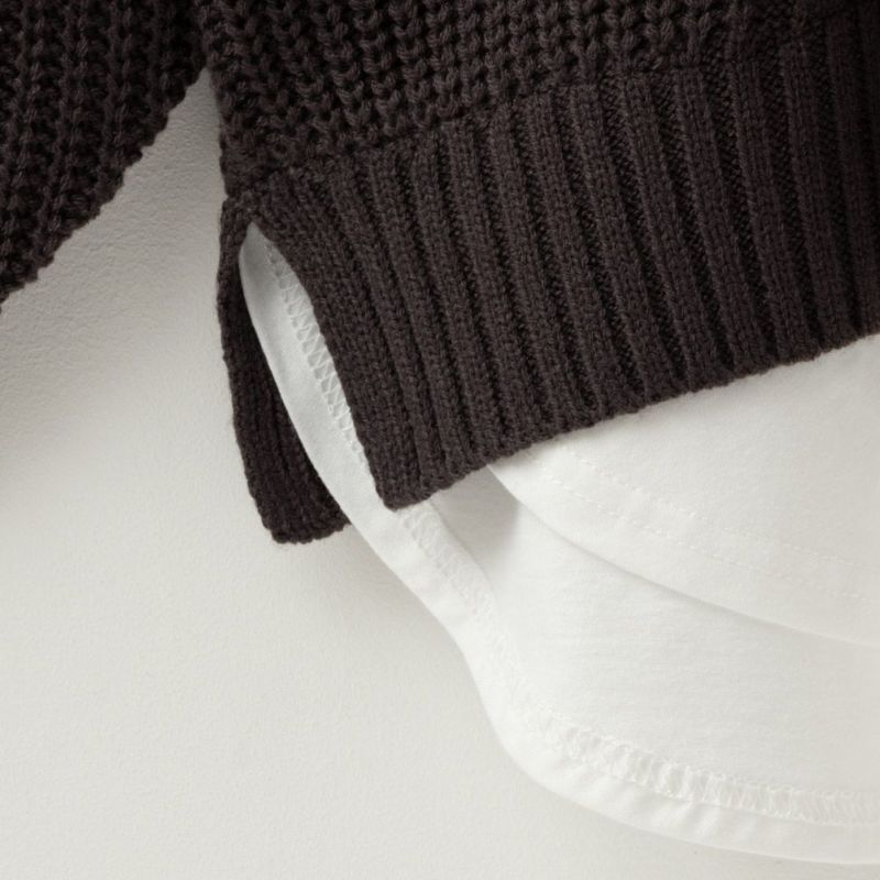 NAVY 時短フェイクレイヤードプルオーバー レディース商品画像-16