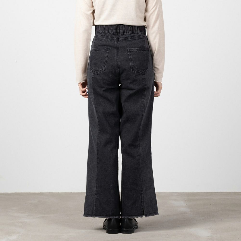 NAVY GOOD STYLE JEANS 切替セミワイドパンツ レディース