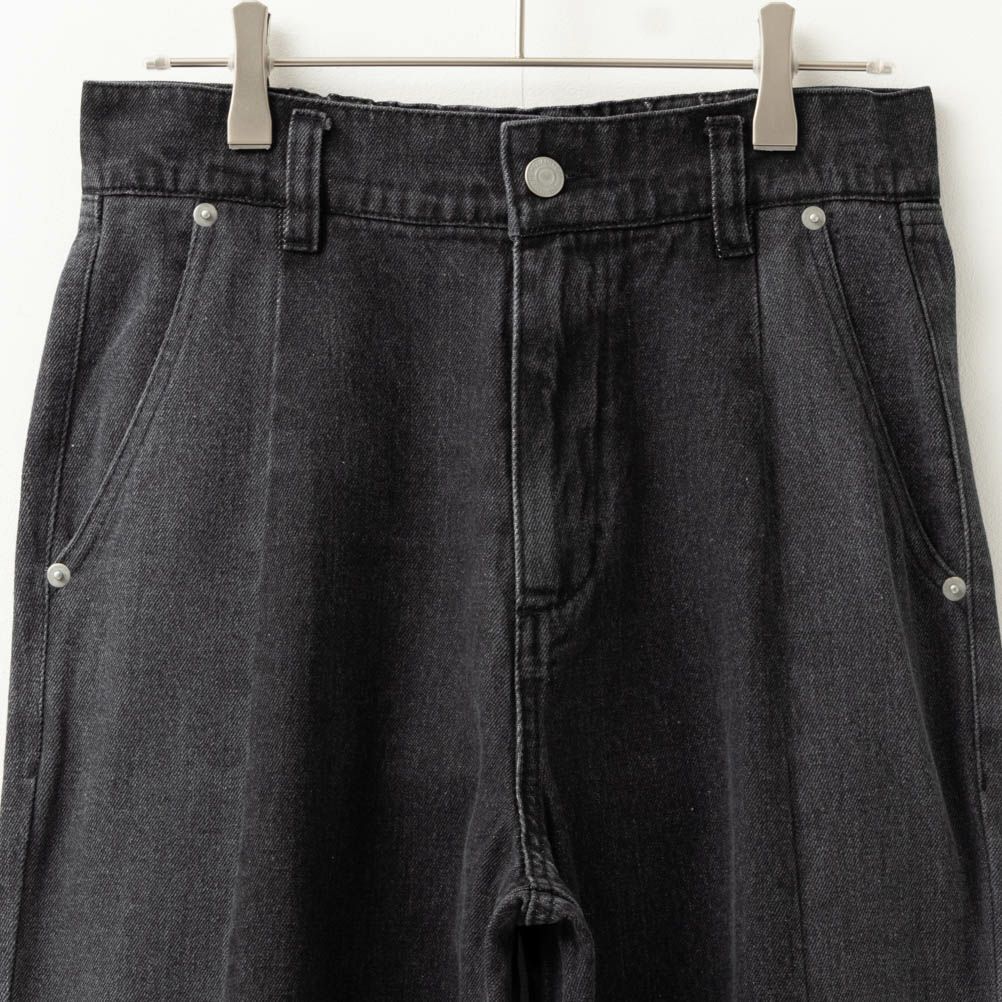 NAVY GOOD STYLE JEANS 切替セミワイドパンツ レディース