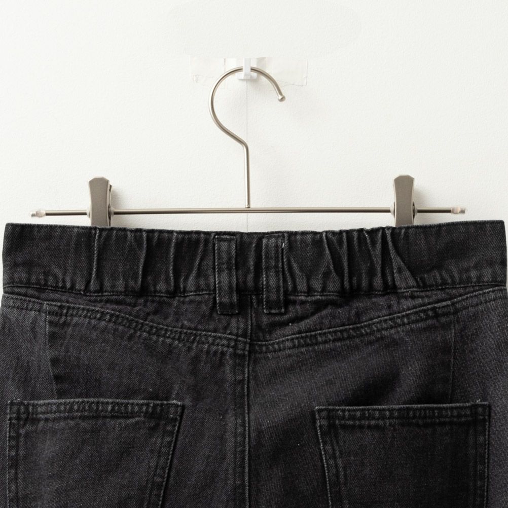 NAVY GOOD STYLE JEANS 切替セミワイドパンツ レディース