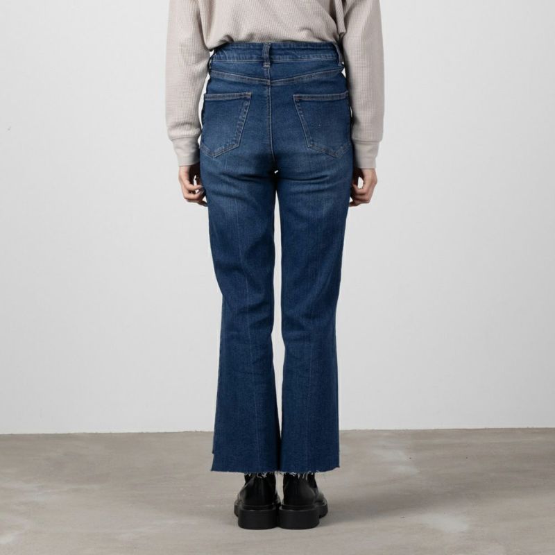 NAVY GOOD STYLE JEANS 裾フリンジセミフレアパンツ レディース商品画像-6